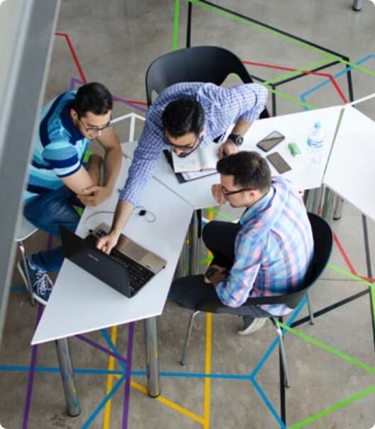 Employees discussing about work. The translation page offers quick and accurate translations for a variety of languages. Simply enter the text you need translated, select the target language, and our advanced translation technology will provide a clear and precise translation in seconds. Whether you need to translate a document, website, or simply a few words, our translation page is the perfect tool for all your language needs.